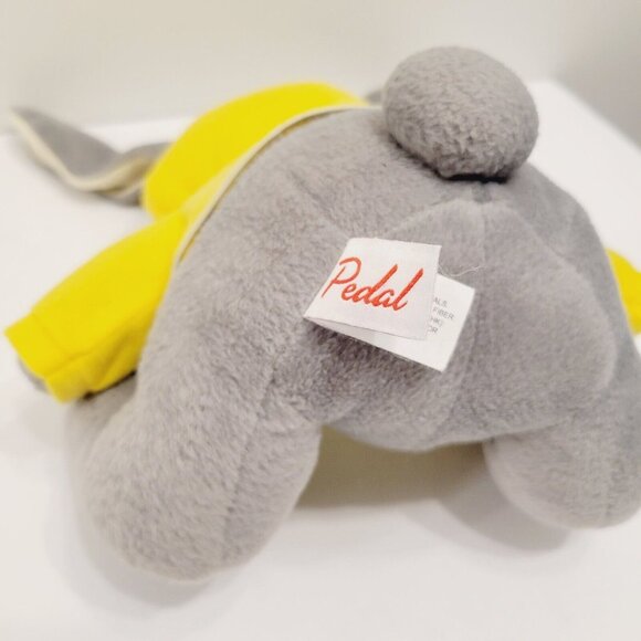 PEDAL BUNNY RABBIT PLUSH 13  STUFFED TOY APPLETREE LEARNING CENTERS WATCH GRAY - Picture 5 of 6